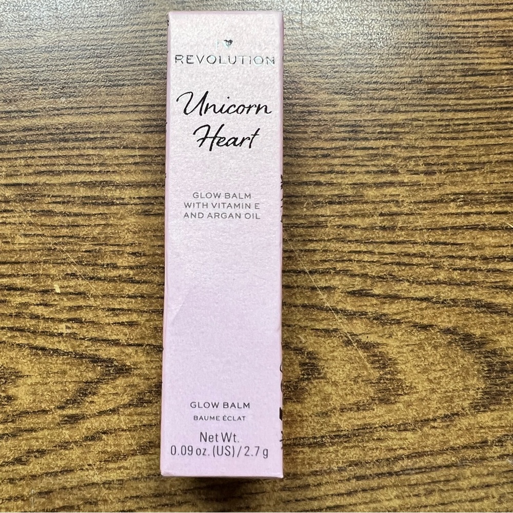 I Love Revolution Unicorn Heart “Myth” Glow Balm with Vitamin E & Argan Oil